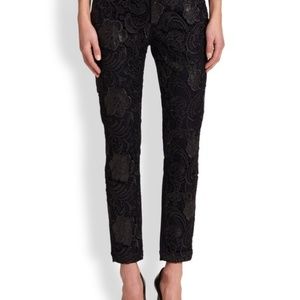 7 For All Mankind Slim Chino in Black Lace